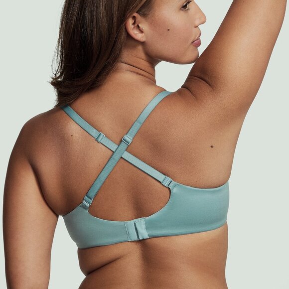 38C Victoria Secret Body by Victoria Invisible Lift Unlined Smooth Demi Bra Sage - Picture 3 of 8